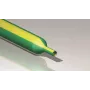 Cimco Tubo termorretrátil 19,0/9,0 mm, 5 m, 2:1, parede fina, verde/amarelo, caixa 181646
