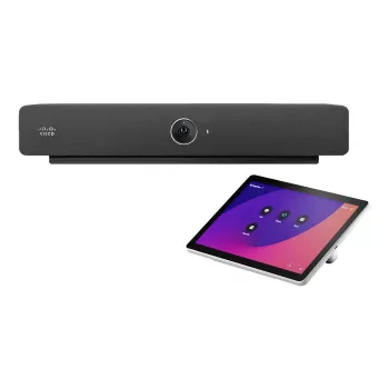 Cisco Webex Room Bar barra de videoconferência com Room Navigator de montagem na parede, antracite