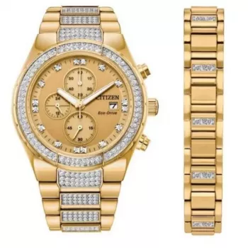 CITIZEN Eco-Drive Relógio cronógrafo aço inoxidável CA0752-66P 41mm