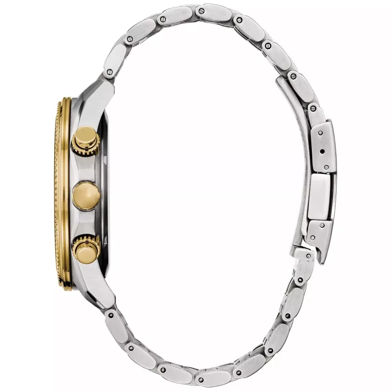 Relógio cronógrafo CITIZEN Eco-Drive BL5564-55H 44mm aço inoxidável mostrador cinzento