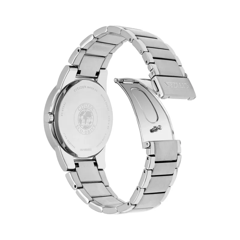 Relógio de homem CITIZEN Eco-Drive AU1060-51G 40mm aço inoxidável mostrador preto