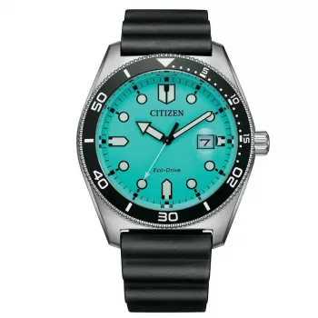 Relógio de homem CITIZEN Eco-Drive AW1760-14X 43mm bracelete de nylon verde