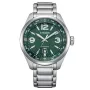 CITIZEN Eco-Drive Relógio de homem AW1830-88X 42,6mm aço inoxidável mostrador verde