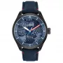 Relógio de homem CITIZEN Eco-Drive AW2037-04W 43mm aço inoxidável pele castanha mostrador verde
