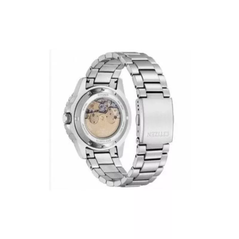 CITIZEN relógio de homem automático NJ0170-83X 43mm aço inoxidável mostrador verde