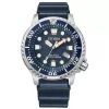 CITIZEN relógio de mergulho de homem Eco-Drive BN0151-17L 44mm mostrador azul bracelete de poliuretano azul