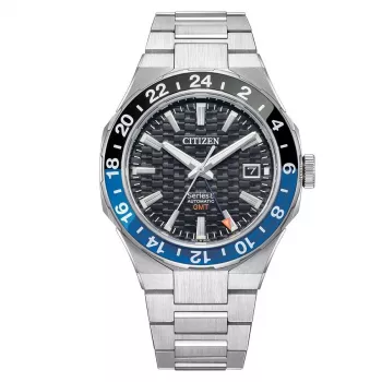 CITIZEN NB6031-56E Relógio automático de mergulho 41mm Super Titanium mostrador preto