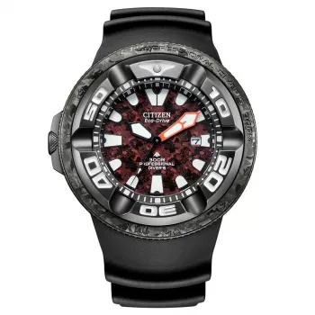 Relógio CITIZEN Promaster Diver Eco-Drive para Homem BJ8059-03Z 48mm mostrador verde bracelete de poliuretano verde