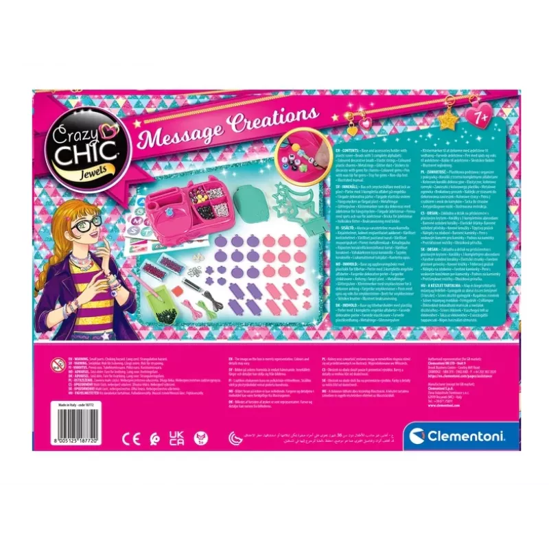 Oficina de joias com letras Clementoni Crazy Chic 18772