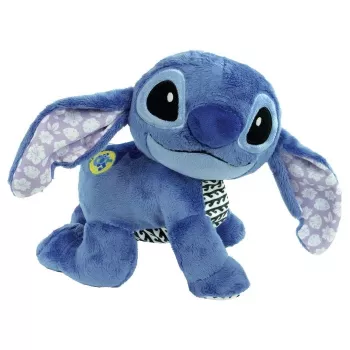 Peluche Clementoni Disney Baby Stitch We Crawl Together, azul, 25 cm, desde o nascimento