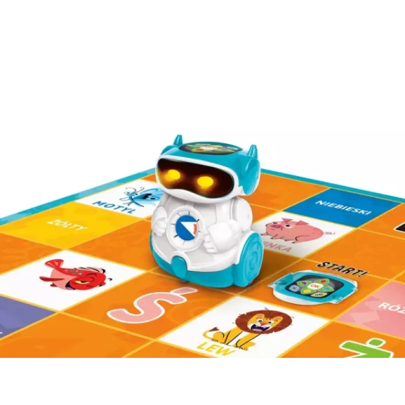 Clementoni DOC Robô Educativo para Crianças, Língua Polaca, a partir dos 5 Anos, Brinquedo de Programação STEM