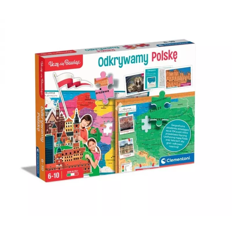 Clementoni Jogo Educativo Descobre a Polónia Aprender a Brincar Língua Polaca 50776