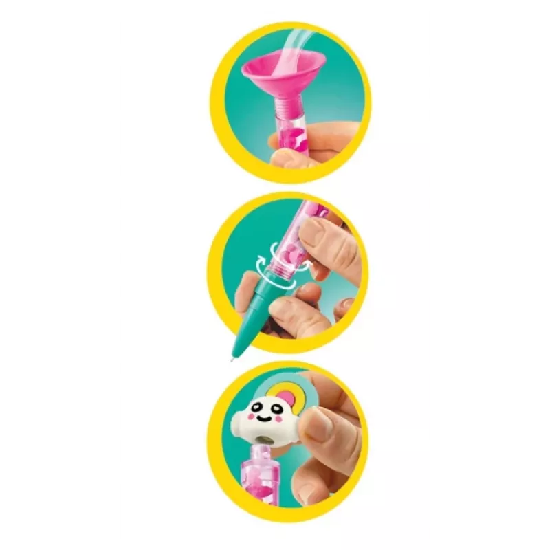Clementoni Idea Art Mini Factory Fantasy Pen Creators Kit de Criação de Canetas DIY para Crianças a partir dos 7 Anos