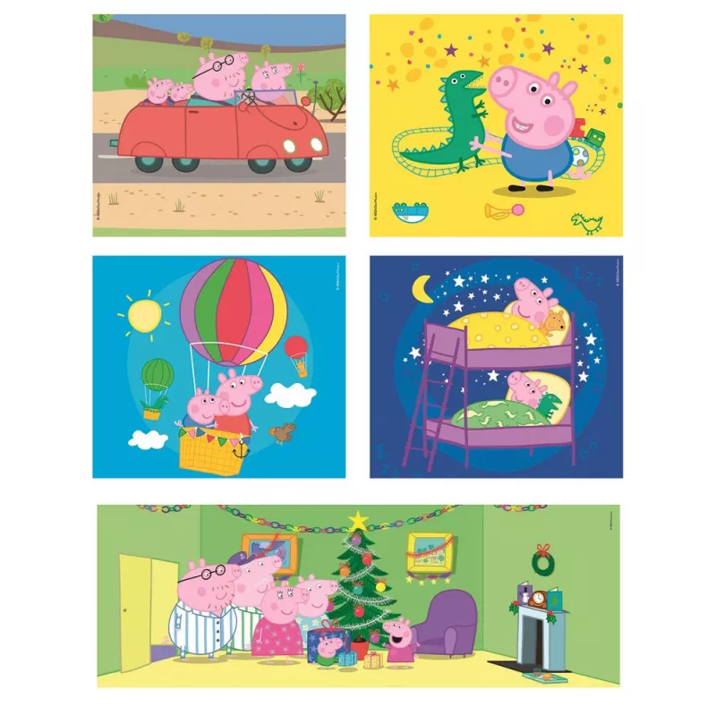 Clementoni puzzle 10-em-1 Super Color Peppa Pig 20271