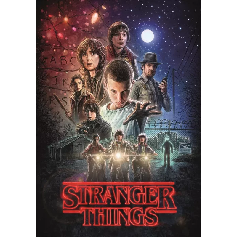 Clementoni Puzzle 1000 Netflix Stranger Things Poster da Temporada 1
