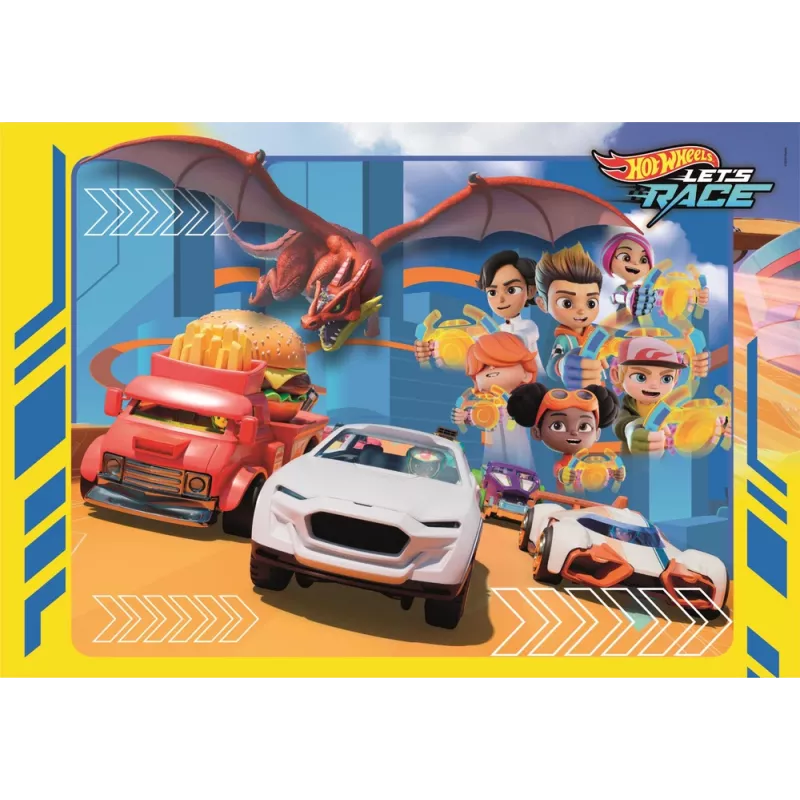 Clementoni Super Color Puzzle 30 Peças Hot Wheels 20284