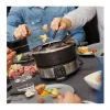 Conjunto de fondue elétrico Cloer 6679 1000W Preto panela de aço inoxidável 8 garfos