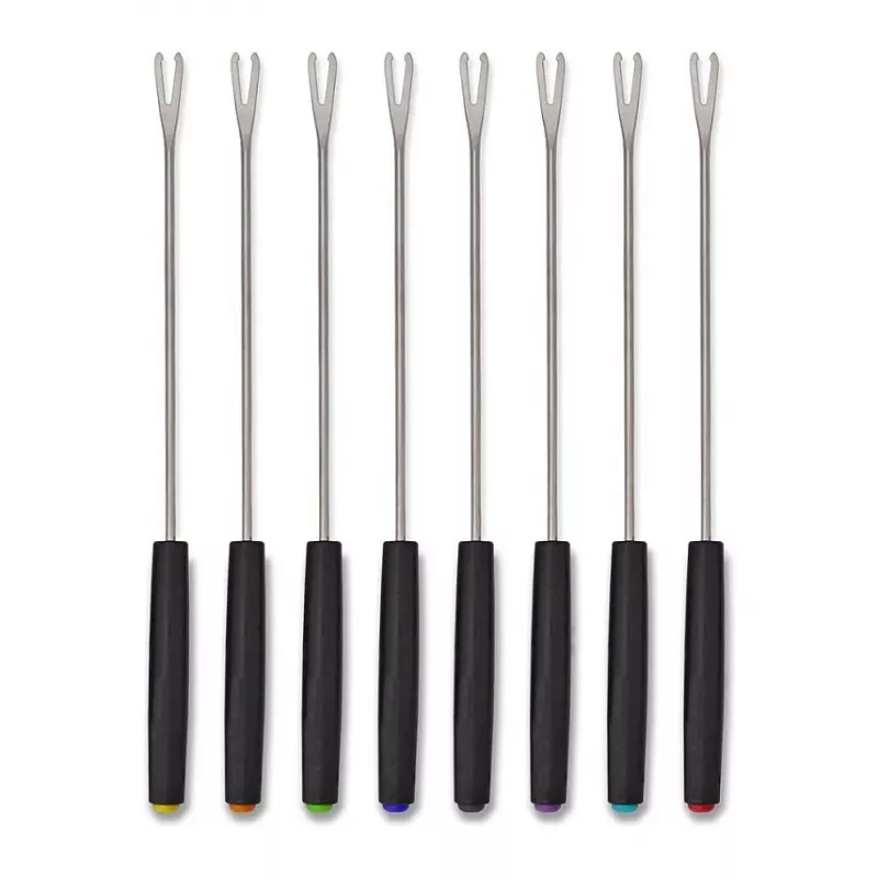 Conjunto de fondue elétrico Cloer 6679 1000W Preto panela de aço inoxidável 8 garfos