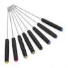 Conjunto de fondue elétrico Cloer 6679 1000W Preto panela de aço inoxidável 8 garfos