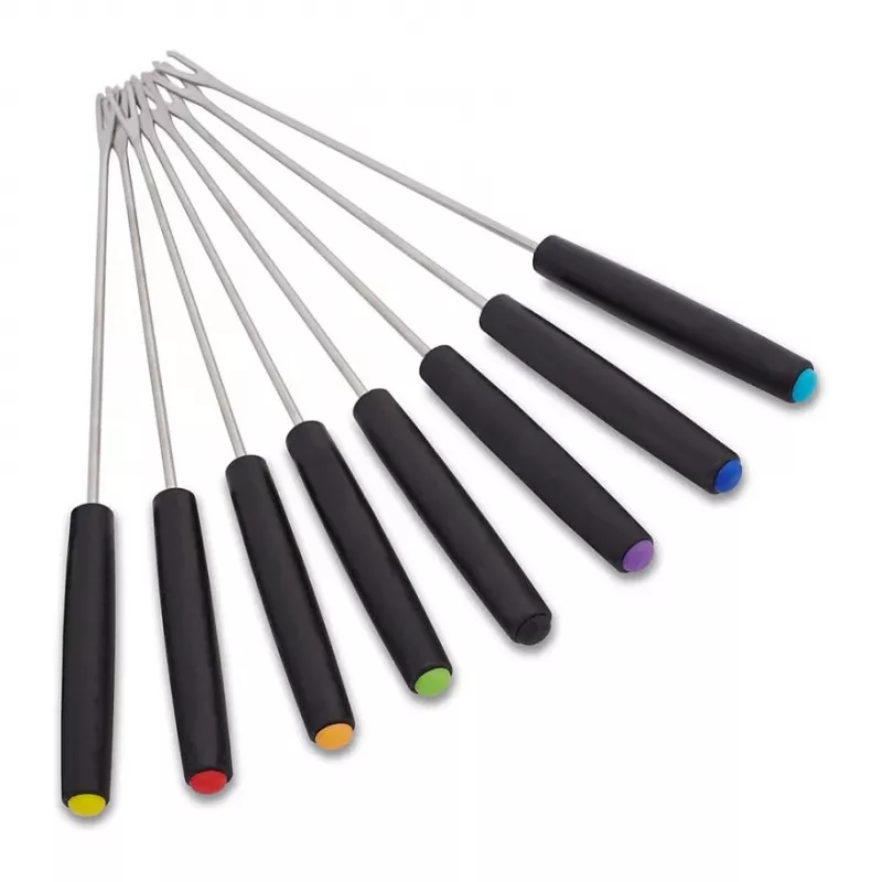 Conjunto de fondue elétrico Cloer 6679 1000W Preto panela de aço inoxidável 8 garfos