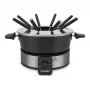 Conjunto de fondue elétrico Cloer 6679 1000W Preto panela de aço inoxidável 8 garfos