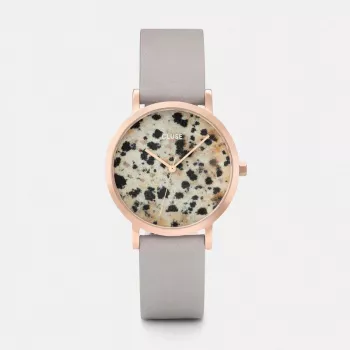 CLUSE Relógio de mulher Minuit 33mm ouro rosa aço inoxidável malha