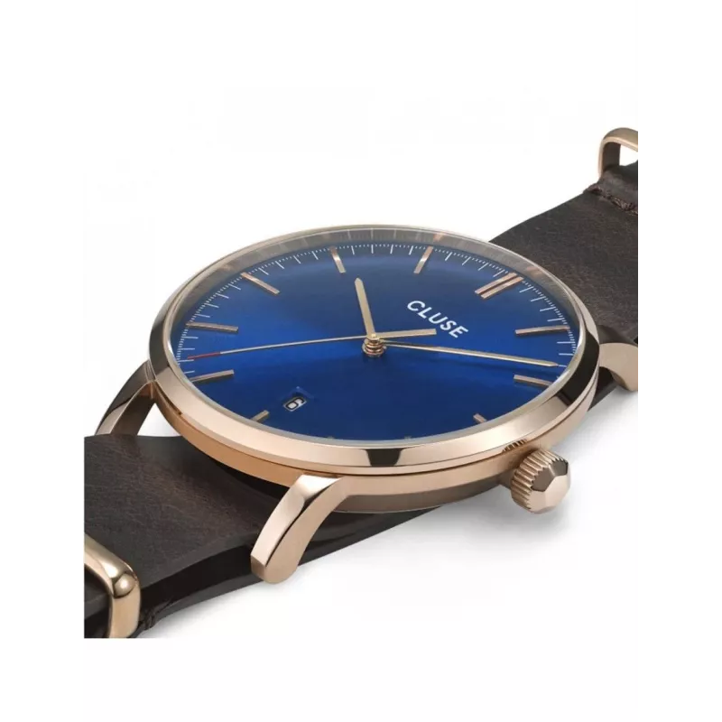 Relógio CLUSE Minuit CW0101501009 para mulher 33 mm dourado aço inoxidável malha