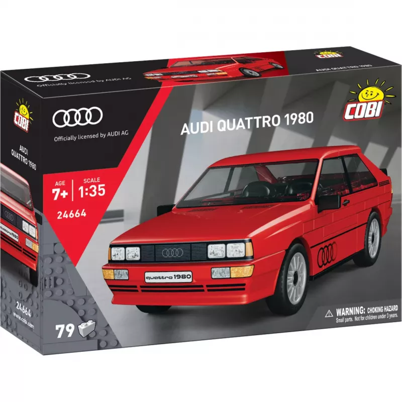 Cobi Audi Quattro 1980 Vermelho Escala 1:35