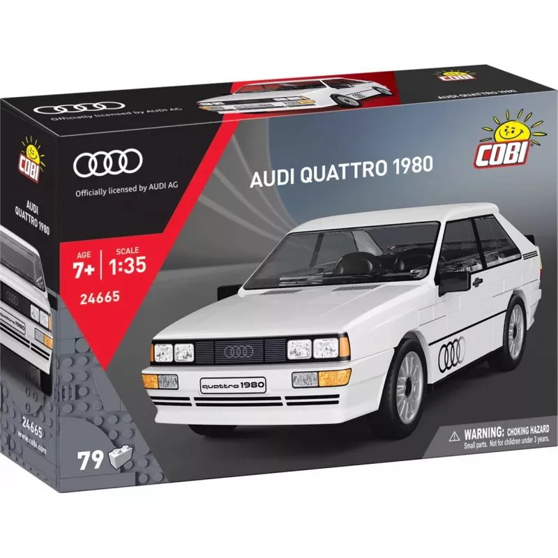 Cobi Audi Quattro 1980 branco escala 1:35 conjunto de blocos de construção
