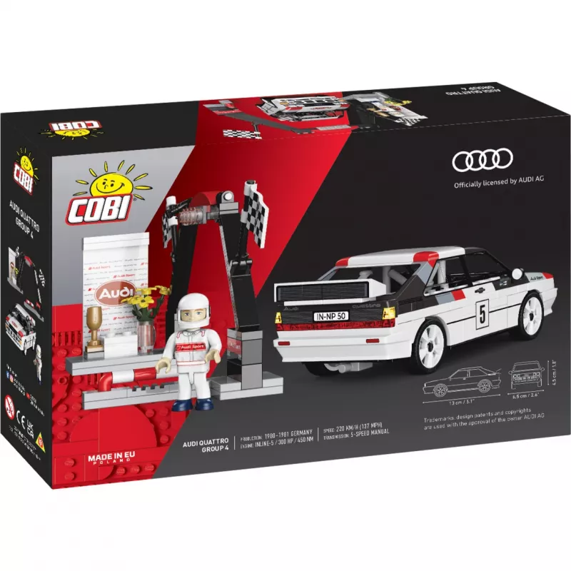 Cobi Audi Quattro Group 4 Conjunto de Blocos de Construção (escala 1:35, 240 peças)