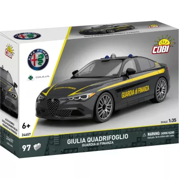Cobi modelo de blocos de construção Alfa Romeo Giulia Quadrifoglio Guardia di Finanza 1:35