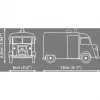 COBI Citroen Type H Polícia Conjunto de blocos de construção (escala 1:35)
