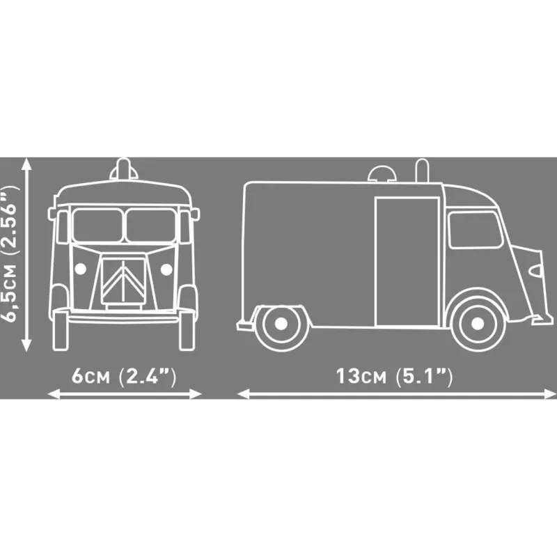 COBI Citroen Type H Polícia Conjunto de blocos de construção (escala 1:35)
