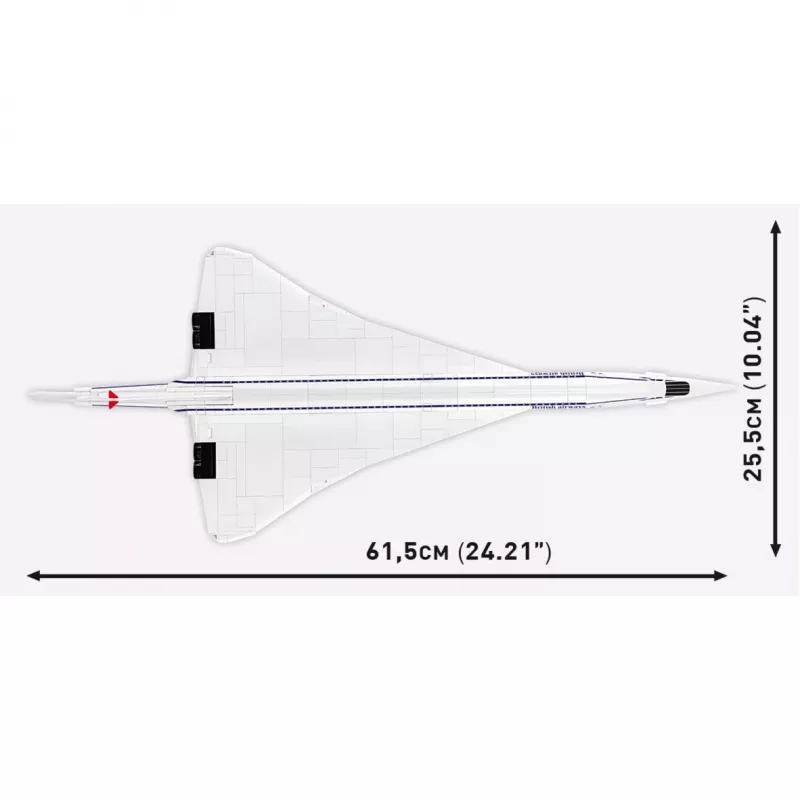 COBI Concorde G-BBDG conjunto de blocos 450 peças escala 1:95