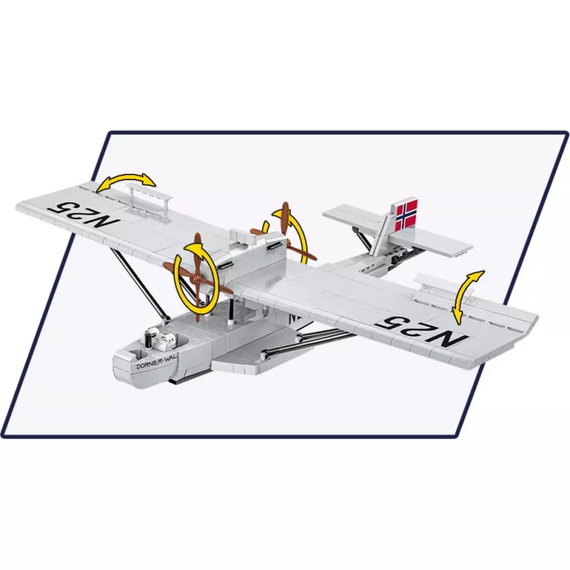 COBI Dornier Do J Wal Amundsen 1:72 kit de modelo em plástico