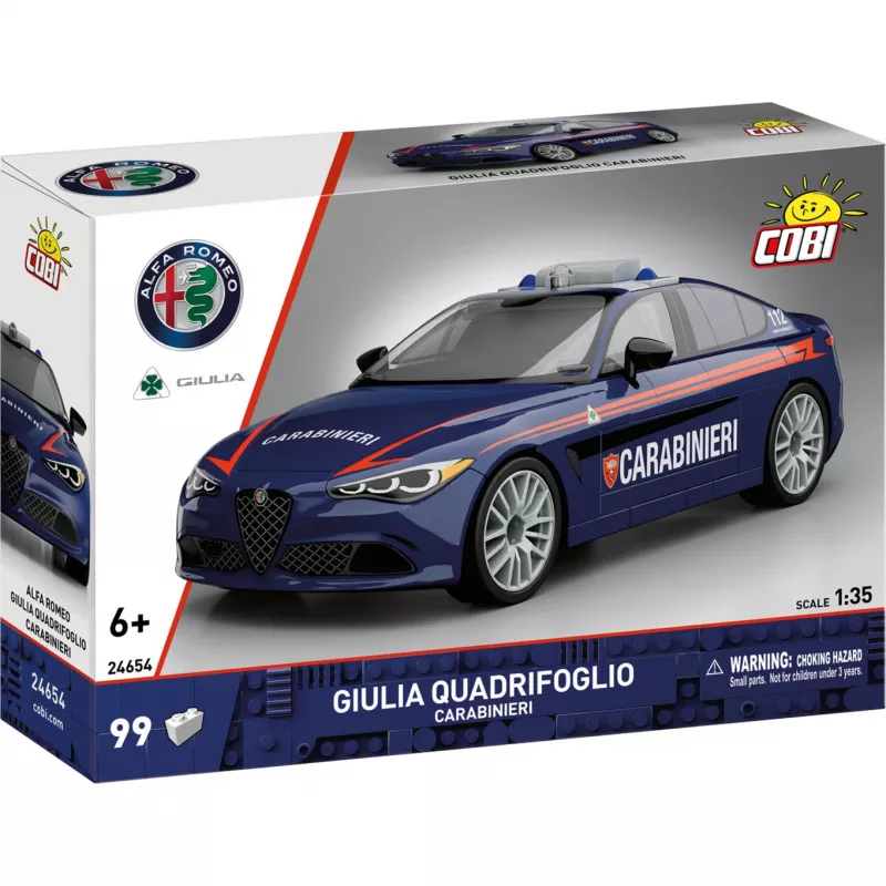 Cobi Giulia Quadrifoglio Carabinieri Conjunto de blocos de construção 1:35