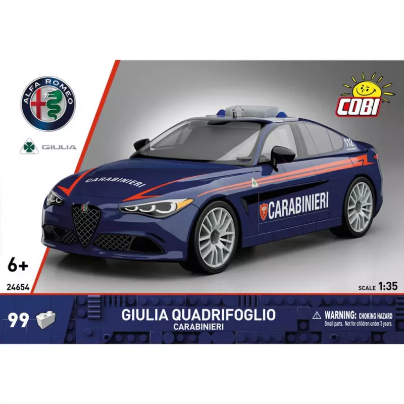 Cobi Giulia Quadrifoglio Carabinieri Conjunto de blocos de construção 1:35