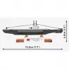 COBI HNoMS Uredd (P-41) Submarino Classe U Kit de Modelo à Escala 1:300