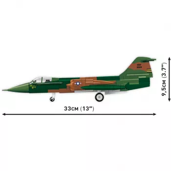 Conjunto de blocos de construção Cobi Lockheed F-104 Starfighter (370 peças)