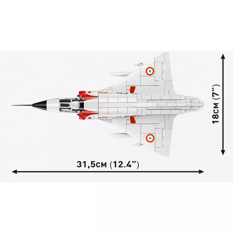 Cobi Mirage IIIC conjunto de construção escala 1:48 (560 peças)