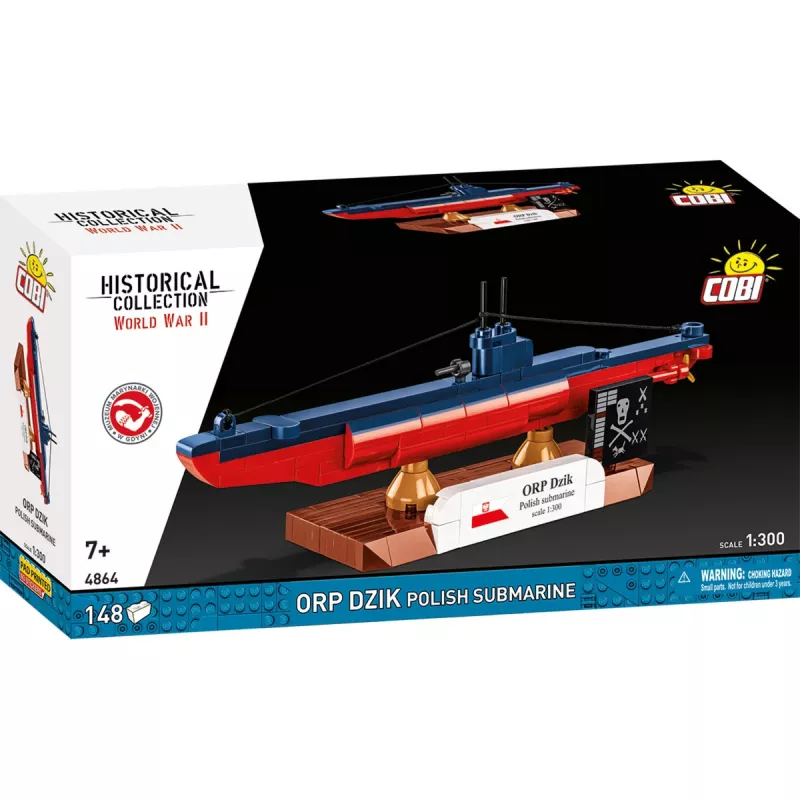 COBI ORP Dzik submarino polaco (escala 1:300)