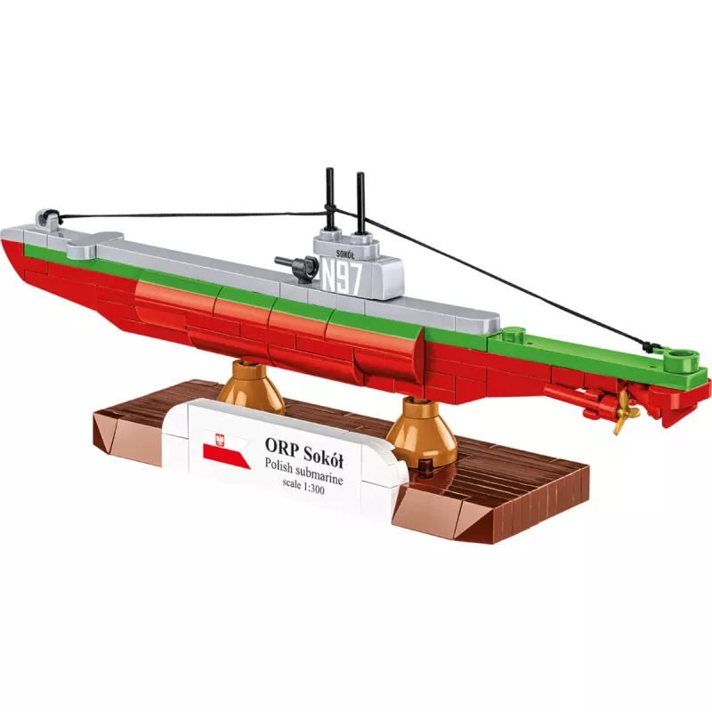 COBI ORP Sokół submarino polaco 1:300