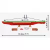 COBI ORP Sokół submarino polaco 1:300