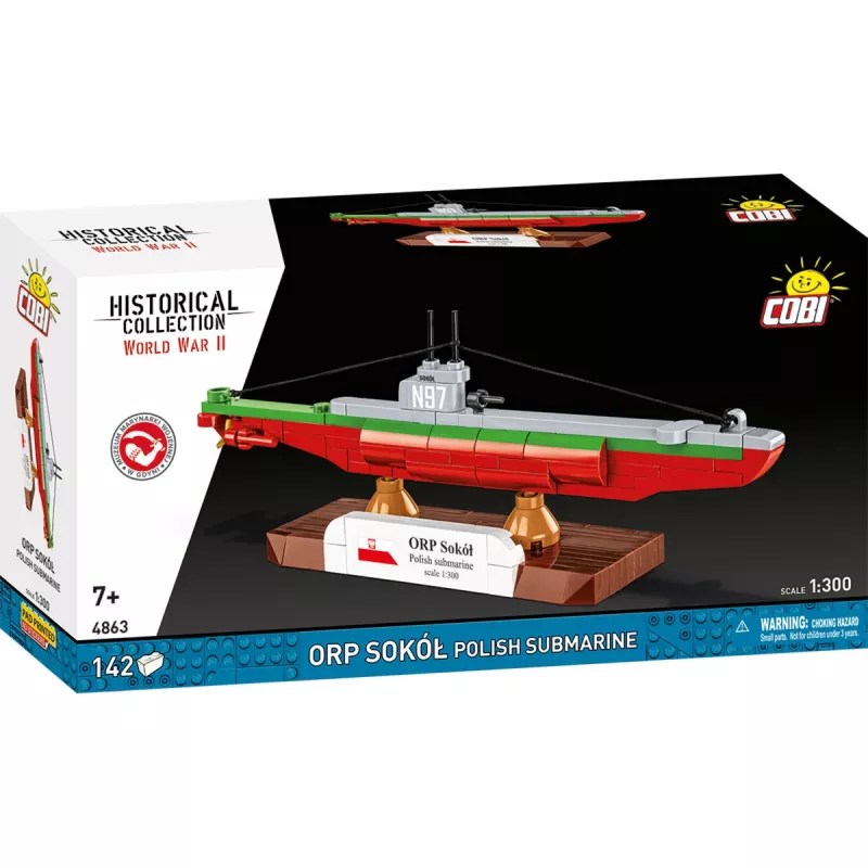 COBI ORP Sokół submarino polaco 1:300