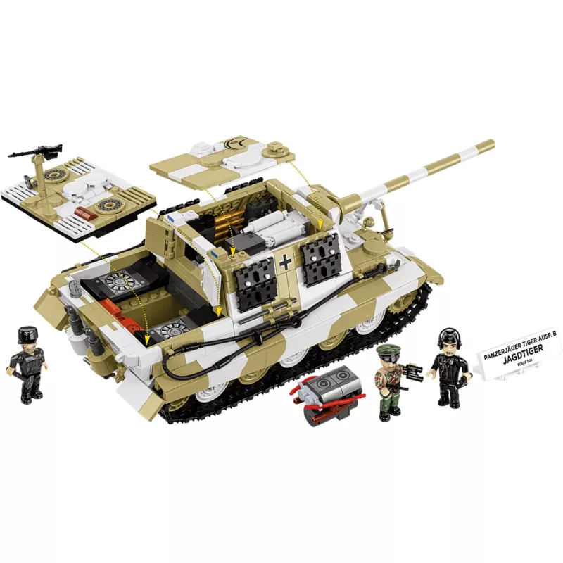 COBI Panzerjäger Tiger Ausf. B Jagdtiger conjunto de blocos de construção (1371 peças)