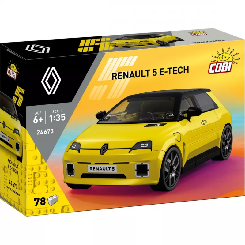 COBI Renault 5 E-Tech amarelo 1:35