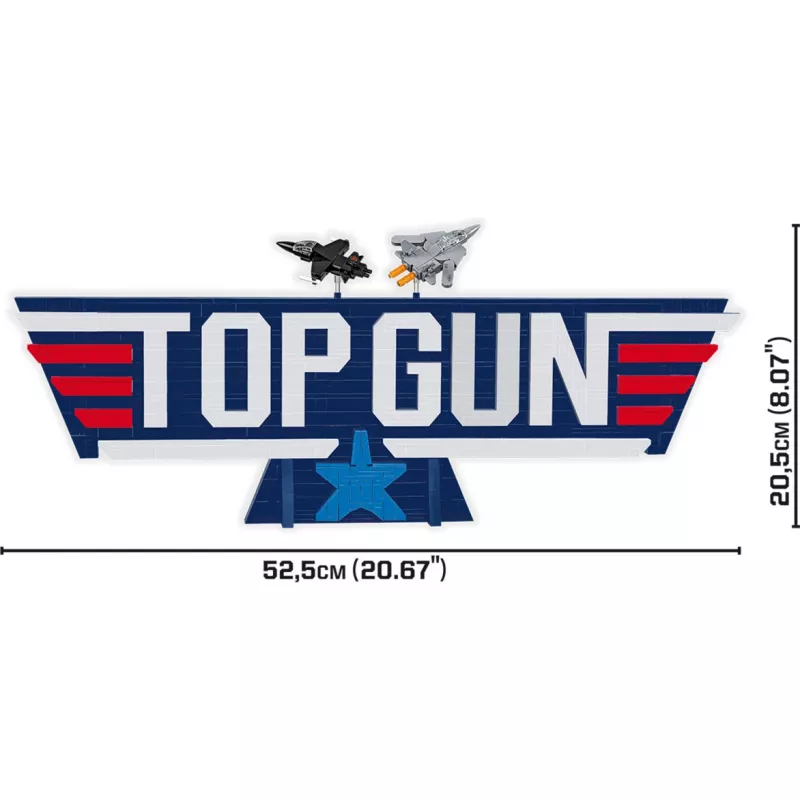 COBI Top Gun Logo F-14 Tomcat avião de combate blocos de construção 732 peças