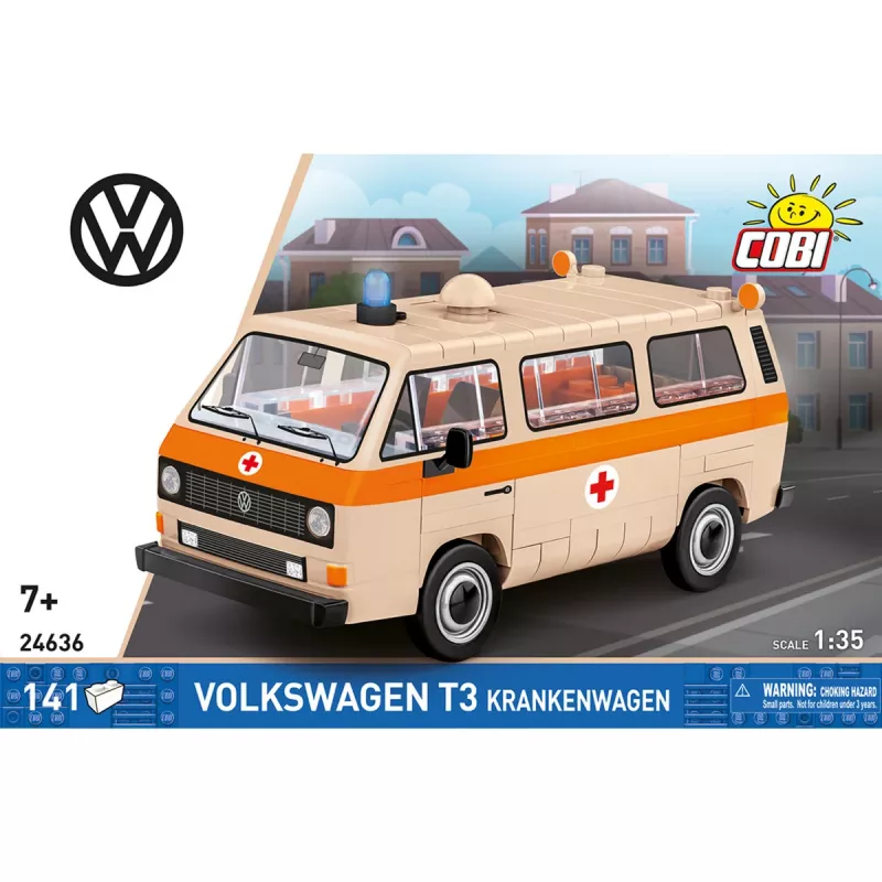 COBI Volkswagen T3 Ambulance Kit de Modelo em Plástico 1:35