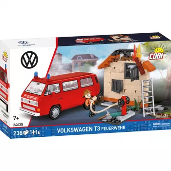 Cobi Volkswagen T3 bombeiros carro de bombeiros conjunto de blocos de construção (230 peças)