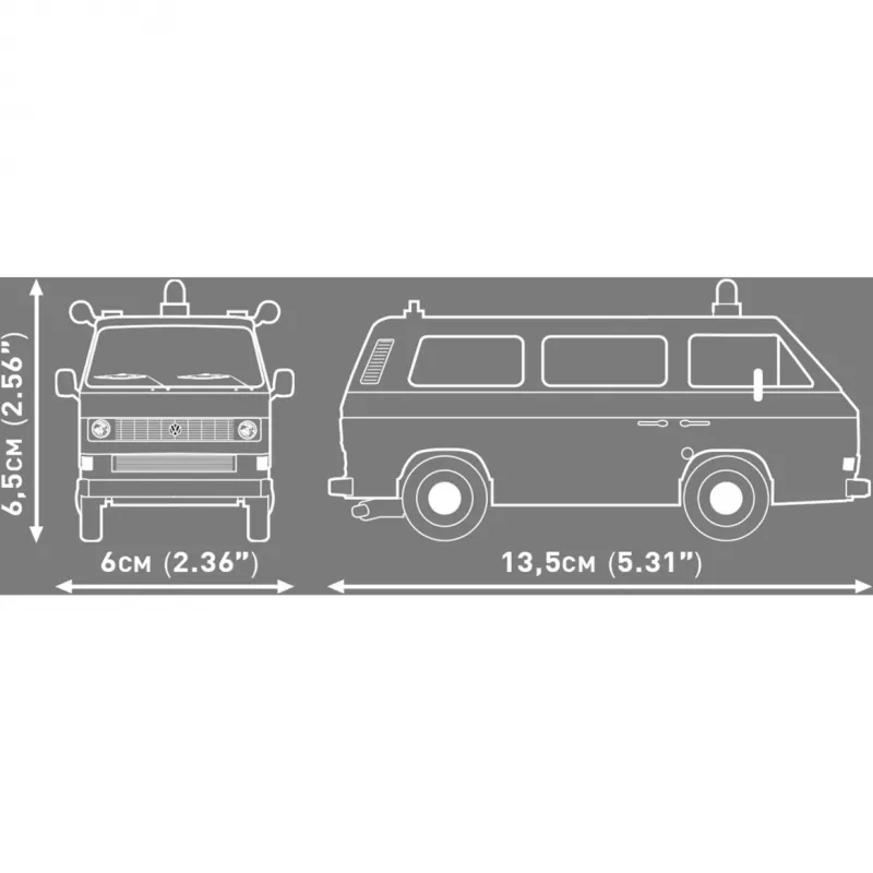 COBI Volkswagen T3 Polícia conjunto de blocos escala 1:35 225 peças